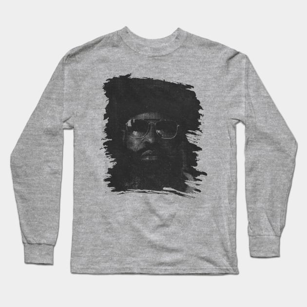 Black Thought // Retro Long Sleeve T-Shirt by Degiab